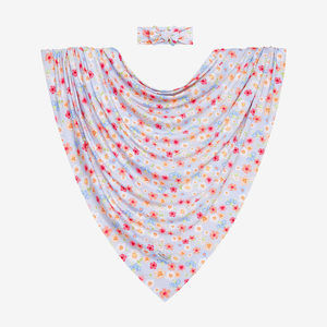 CARISSA Infant Swaddle and Headwrap Set - Posh Peanut